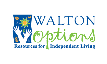 Stylized Walton Options Resources for Independent Living logo